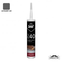 SELSİL PU MASTİK 40 SHORE - 280 ML (ANTRASİT GRİ) - 40 / 1 KOLİ 25 ADET