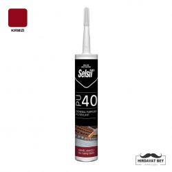 SELSİL PU MASTİK 40 SHORE - 280 ML (KIRMIZI) - 40 / 1 KOLİ 25 ADET