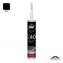 SELSİL PU MASTİK 40 SHORE - 280 ML (SİYAH) - 40 / 1 KOLİ 25 ADET