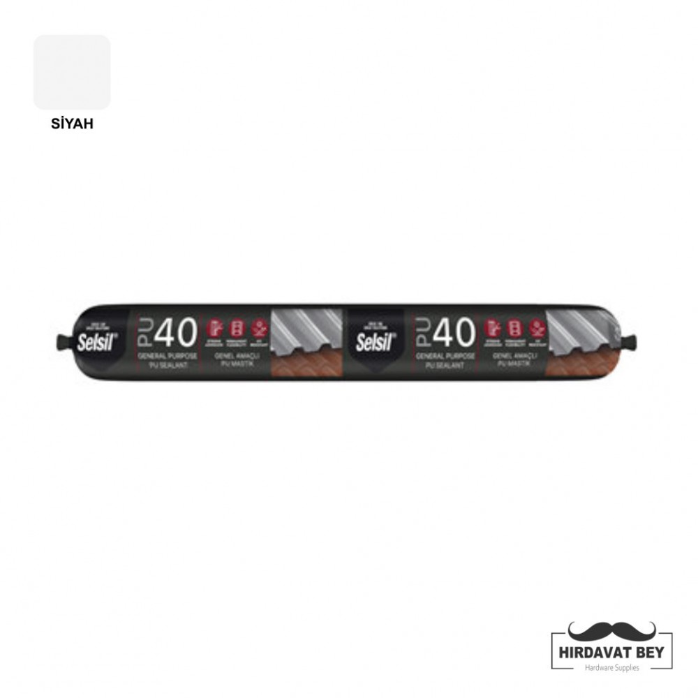 SELSİL PU MASTİK 40 SHORE 600 ML - (BEYAZ) - 40 / 1 KOLİ 20 ADET