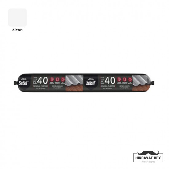 SELSİL PU MASTİK 40 SHORE 600 ML - (BEYAZ) - 40 / 1 KOLİ 20 ADET
