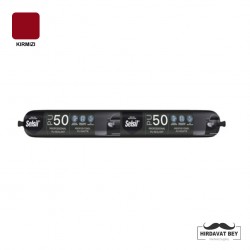 SELSİL PU MASTİK 50 SHORE 600 ML - (KIRMIZI) / 1 KOLİ 25 ADET
