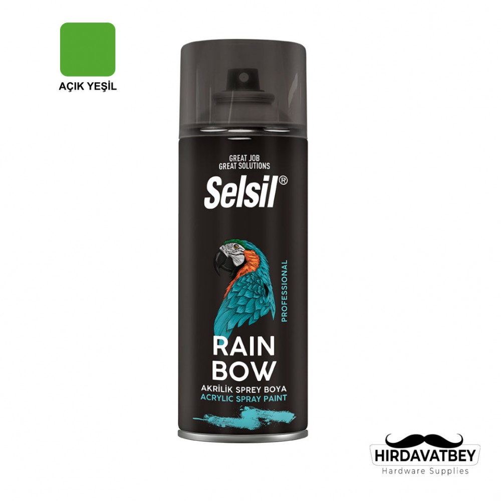 SELSİL RAINBOW COLORS 400 ML - AÇIK YEŞİL / 1 KOLİ 12 ADET