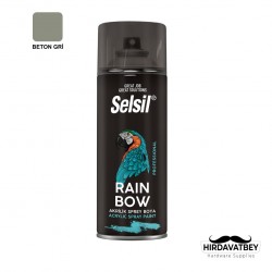 SELSİL RAINBOW COLORS 400 ML - BETON GRİ (RAL-7023) / 1 KOLİ 12 ADET