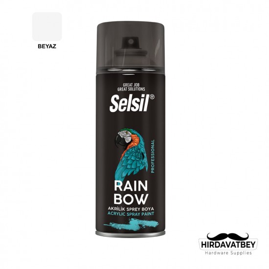 SELSİL RAINBOW COLORS 400 ML - BEYAZ (RAL-9010) / 1 KOLİ 12 ADET