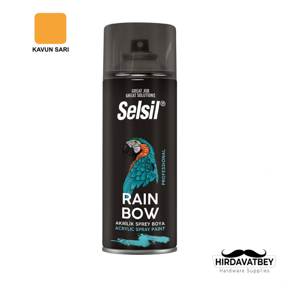 SELSİL RAINBOW COLORS 400 ML - KAVUN SARI (RAL-1028) / 1 KOLİ 12 ADET