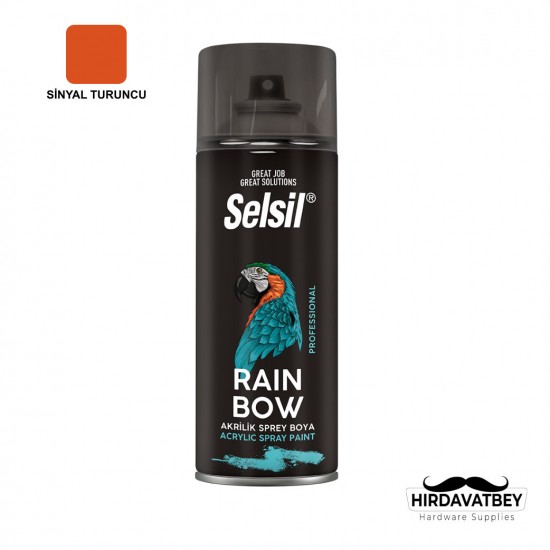 SELSİL RAINBOW COLORS 400 ML - SİNYAL TURUNCU (RAL-2010) / 1 KOLİ 12 ADET