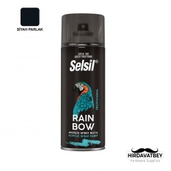 SELSİL RAINBOW COLORS 400 ML - SİYAH PARLAK (RAL-9005) / 1 KOLİ 12 ADET