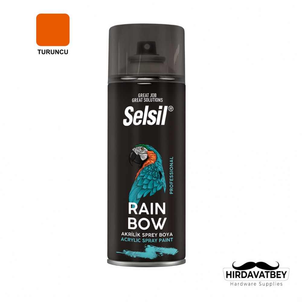 SELSİL RAINBOW COLORS 400 ML - TURUNCU (RAL-2004) / 1 KOLİ 12 ADET