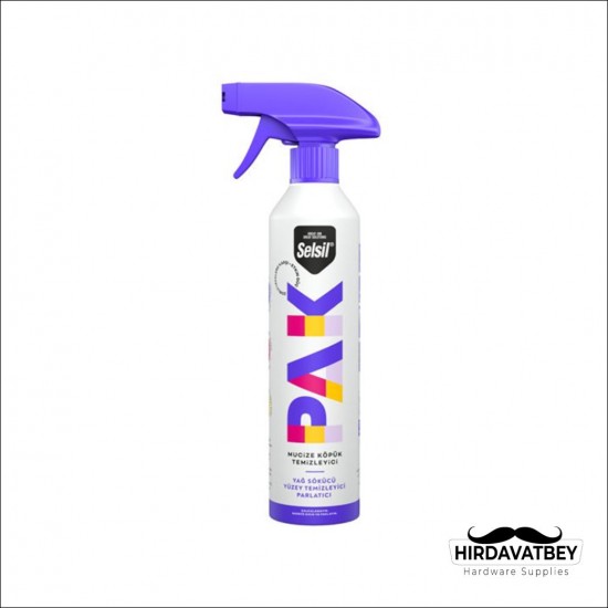 SELSİL PAK GENEL AMAÇLI MUCİZE TEMİZLEYİCİ KÖPÜK SPREY - 500 ML / 1 KOLİ 12 ADET