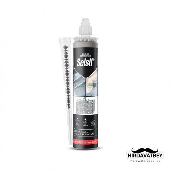 SELSİL EPOKSİ BAZLI KİMYASAL DÜBEL - 300 ML / 1 KOLİ 12 ADET