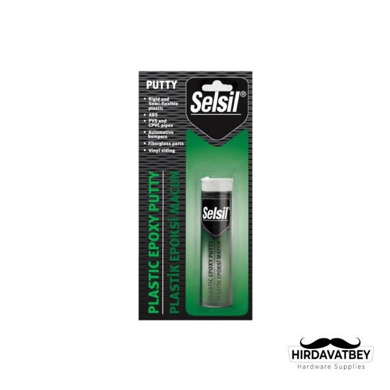 SELSİL 2 BİLEŞENLİ PLASTİK YAPIŞTIRICI EPOKSİ MACUN - 57 GR / 1 KOLİ 12 ADET
