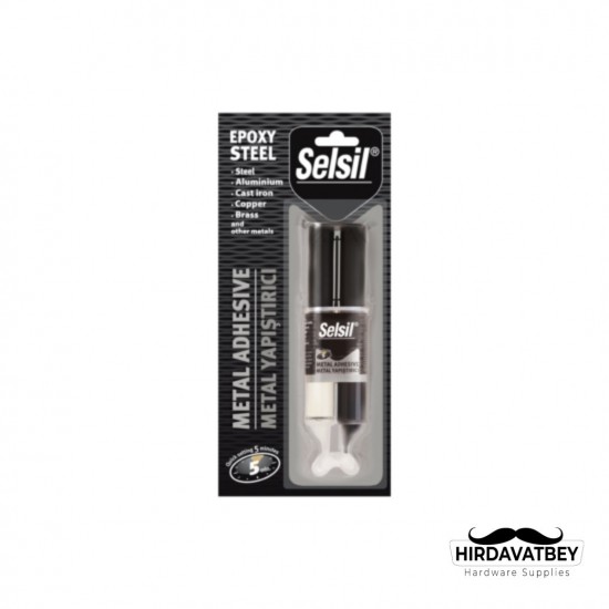 SELSİL EPOKSİ METAL YAPIŞTIRICI ENJEKTÖR 5 DK. - 28 GR / 1 KOLİ 12 ADET