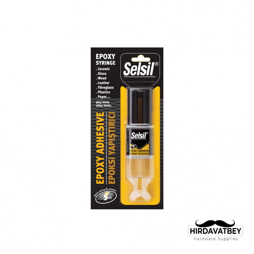SELSİL EPOKSİ YAPIŞTIRICI ENJEKTÖR 5 DK. - 28 GR / 1 KOLİ 12 ADET