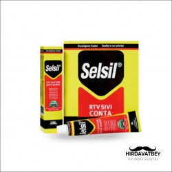 SELSİL RTV SIVI CONTA SİLİKON TÜP - 50 ML KIRMIZI / 1 KOLİ 24 ADET
