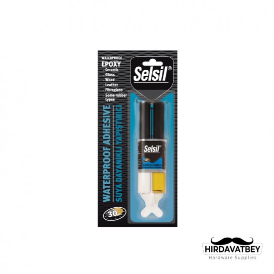 SELSİL SUYA DAYANIKLI EPOKSİ YAPIŞTIRICI ENJEKTÖR - 28 GR / 1 KOLİ 12 ADET