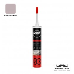 SELSİL GENEL AMAÇLI SİLİKON A - 280 ML (BAHAMA BEJ) - 03 / 1 KOLİ 25 ADET
