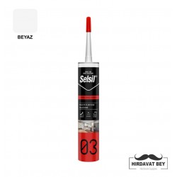 SELSİL GENEL AMAÇLI SİLİKON A - 280 ML (BEYAZ) - 03 / 1 KOLİ 25 ADET
