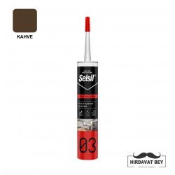SELSİL GENEL AMAÇLI SİLİKON A - 280 ML (KAHVE) - 03 / 1 KOLİ 25 ADET