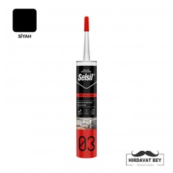 SELSİL GENEL AMAÇLI SİLİKON A - 280 ML (SİYAH) - 03 / 1 KOLİ 25 ADET