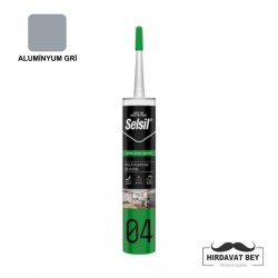 SELSİL GENEL AMAÇLI SİLİKON - 310 ML (ALUMİNYUM GRİ) - 04 / 1 KOLİ 25 ADET
