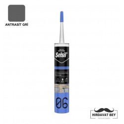 SELSİL DIŞ CEPHE SİLİKONU - 300 ML (ANTRASİT GRİ) - 06 / 1 KOLİ 25 ADET