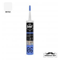 SELSİL DIŞ CEPHE SİLİKONU - 300 ML (BEYAZ) - 06 / 1 KOLİ 25 ADET
