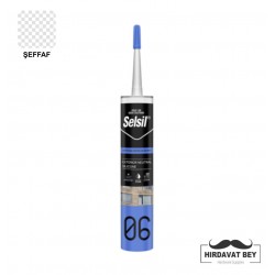 SELSİL DIŞ CEPHE SİLİKONU - 300 ML (ŞEFFAF) - 06 / 1 KOLİ 25 ADET
