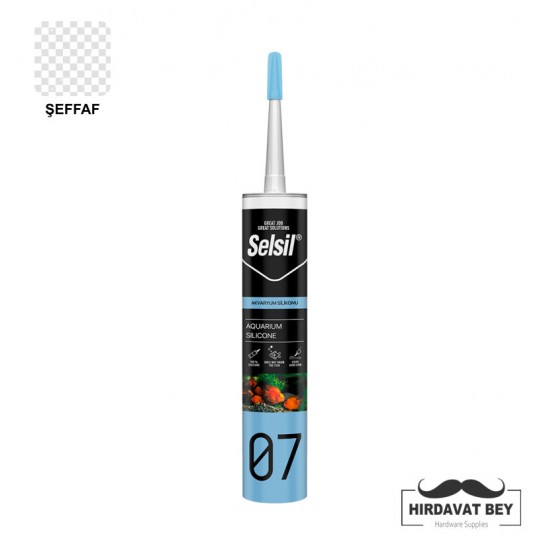 SELSİL AKVARYUM SİLİKONU - 280 ML (ŞEFFAF) - 07 / 1 KOLİ 25 ADET