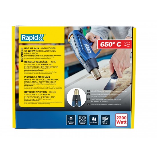 RAPİD R2200-E SICAK HAVA TABANCASI RAPİD R2200-E SICAK HAVA TABANCASI
