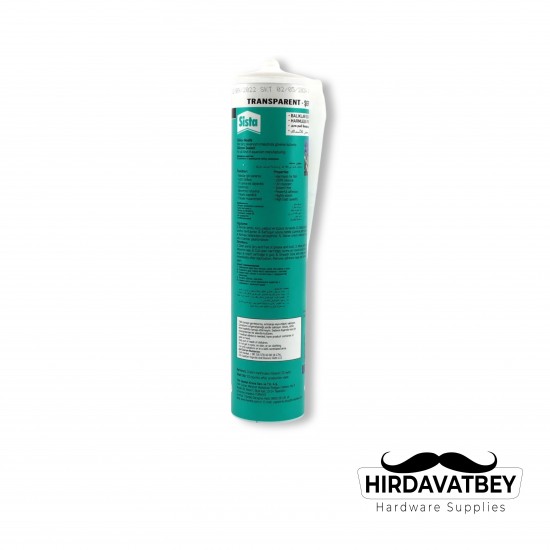 SİSTA AKVARYUM SİLİKONU ŞEFFAF 280 ML  (1 KOLİ 20 ADET)