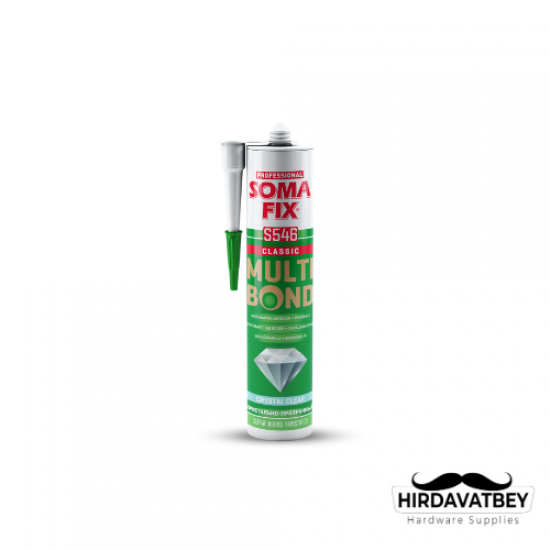 SOMAFİX S546 MULTİBOND HİBRİD YAPIŞTIRICI ŞEFFAF 300 ML / 1 KOLİ 12 ADET