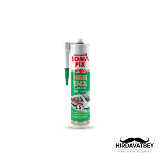 SOMAFİX S580 HİBRİT HİGH TACK YAPIŞTIRICI (BEYAZ) 290 ML / 1 KOLİ 12 ADET