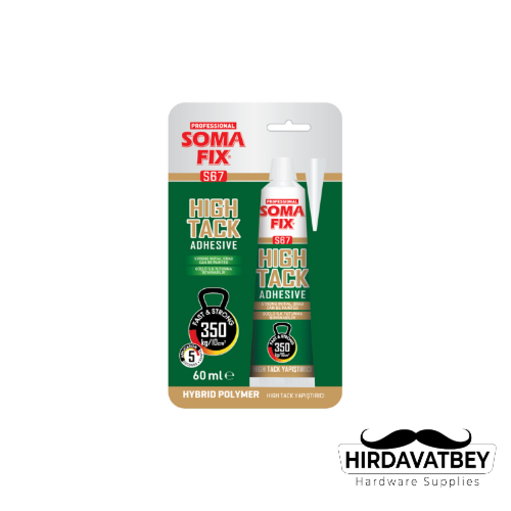 SOMAFİX S67 ADHESİF HYBRİDE HİGH TACK TUBE 60 ML / 1 KOLİ 36 ADET