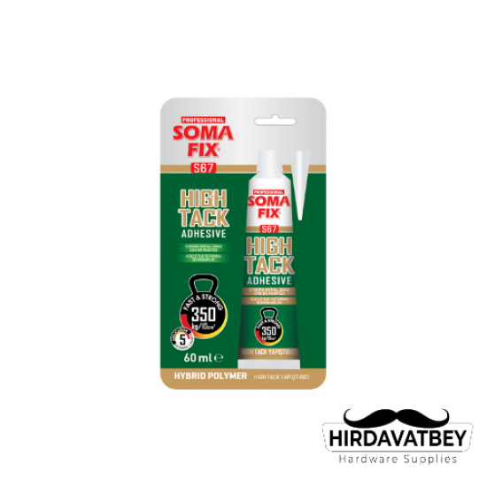 SOMAFİX S67 ADHESİF HYBRİDE HİGH TACK TUBE 60 ML / 1 KOLİ 12 ADET