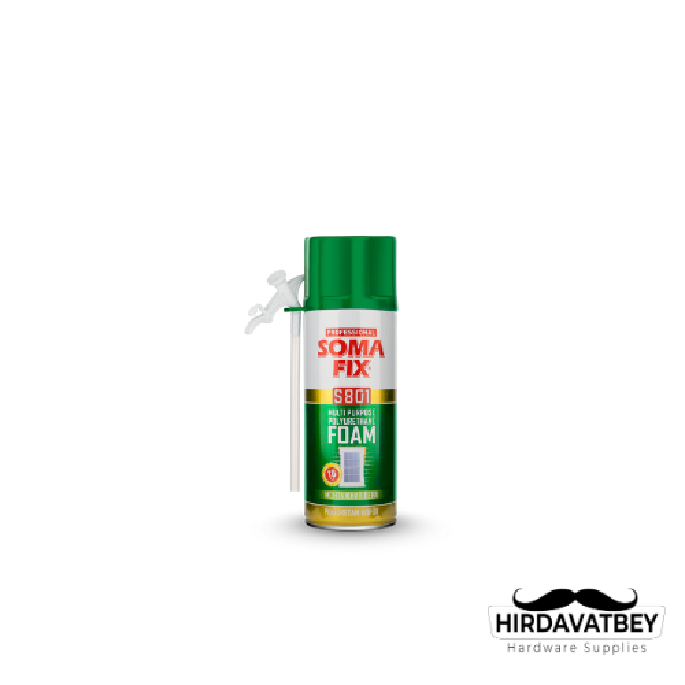SOMAFİX S801 ÇOK AMAÇLI POLİÜRETAN KÖPÜK / 1 KOLİ 12 ADET