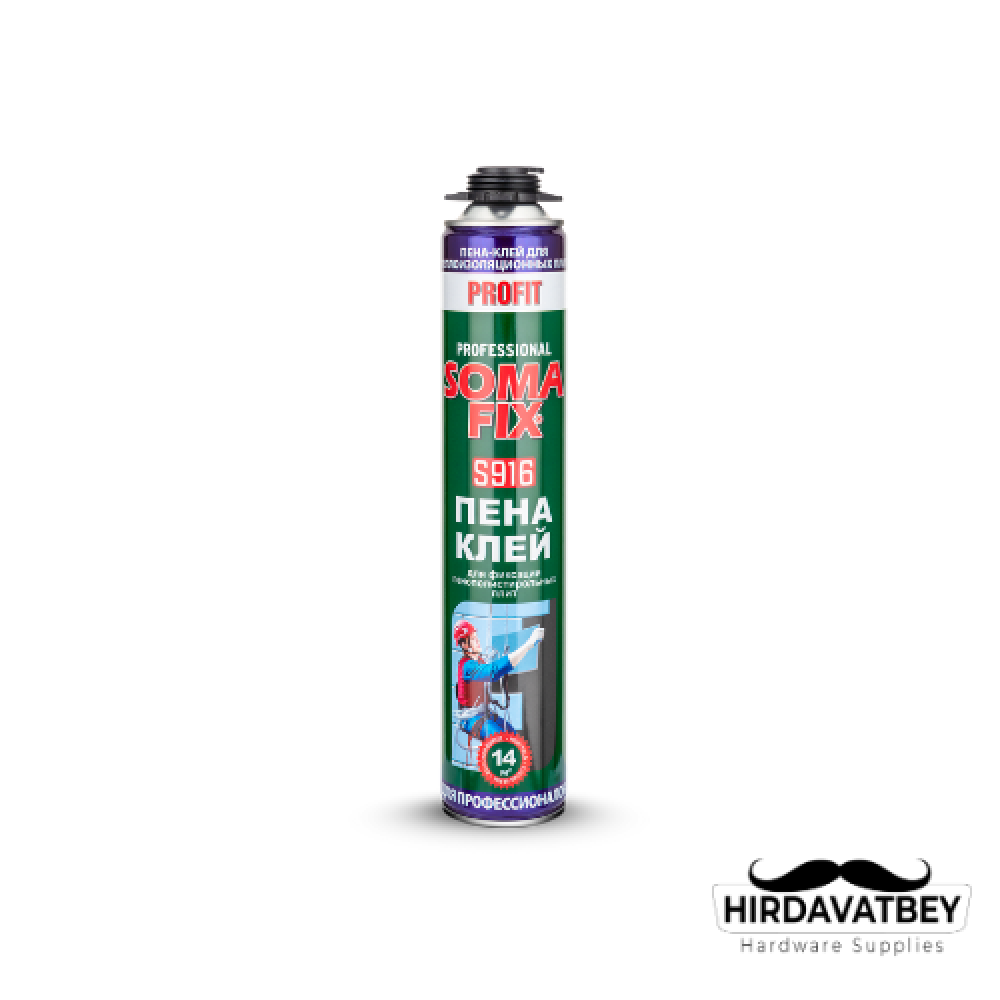 SOMAFİX S916 PROFİT EPS-XPS TABANCALI MANTOLAMA KÖPÜĞÜ / 1 KOLİ 12 ADET