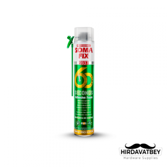 SOMAFİX S937 60 SANİYE YAPIŞTIRICI KÖPÜK / 1 KOLİ 12 ADET