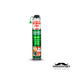 SOMAFİX S940 TABANCALI ISI VE SES YALITIM POLİÜRETAN KÖPÜĞÜ / 1 KOLİ 12 ADET