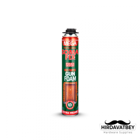SOMAFİX S951 MEGA ÇOK AMAÇLI TABANCALI POLİÜRETAN KÖPÜK  / 1 KOLİ 12 ADET