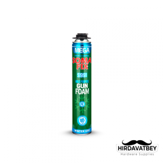 SOMAFİX S991 MEGA TABANCALI KIŞLIK POLİÜRETAN KÖPÜK / 1 KOLİ 12 ADET