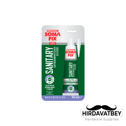 SOMAFİX S60 BANYO VE MUTFAK TÜP SİLİKON 50 ML / 1 KOLİ 12 ADET