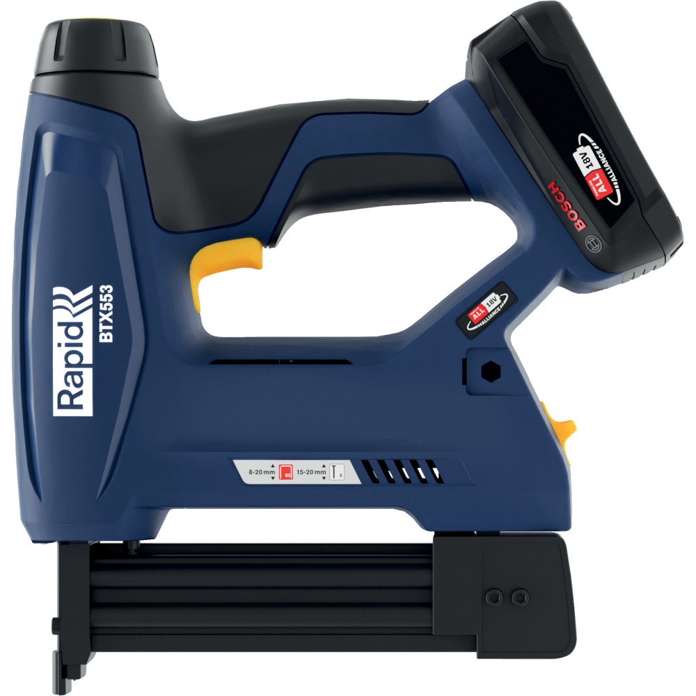 RAPİD BTX553 PİLLİ ZIMBA / ÇİVİ ÇAKMA TABANCASI (BOSCH 18V PİL İLE ÇALIŞIR)