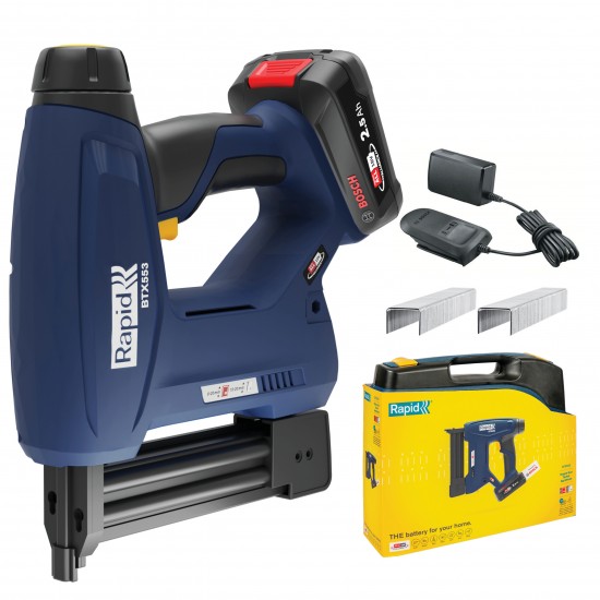 RAPİD BTX553 PİLLİ ZIMBA / ÇİVİ ÇAKMA TABANCASI (BOSCH 18V PİL İLE ÇALIŞIR) RAPİD BTX553 PİLLİ ZIMBA / ÇİVİ ÇAKMA TABANCASI (BOSCH 18V PİL İLE ÇALIŞIR)