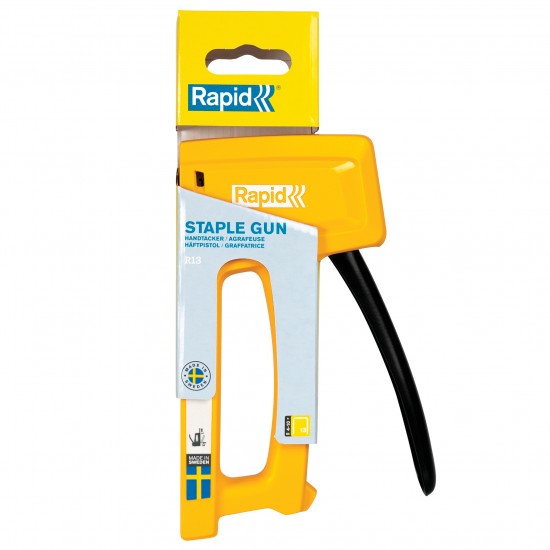 RAPİD R13 MEKANİK ZIMBA TABANCA (SARI) RAPİD R13 MEKANİK ZIMBA TABANCA (SARI)